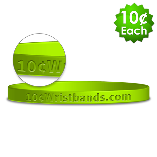 Debossed Thin Wristbands